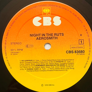 Aerosmith ‎– Night In The Ruts LP mit OIS (VG+)