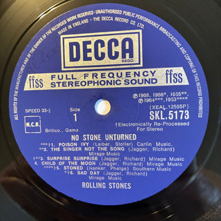 The Rolling Stones ‎– No Stone Unturned LP mit OIS (NM)