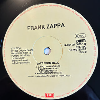 Frank Zappa – Jazz From Hell LP (NM)