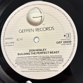 Don Henley ‎– Building The Perfect Beast LP mit OIS (NM)
