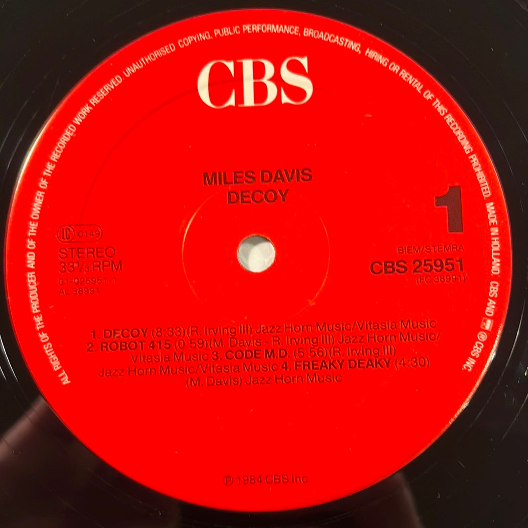 Miles Davis ‎– Decoy LP (NM)