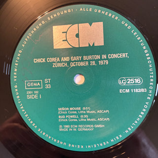 Chick Corea And Gary Burton ‎– In Concert, Zürich, October 28, 1979 Doppel LP (NM)