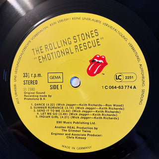 The Rolling Stones ‎– Emotional Rescue LP