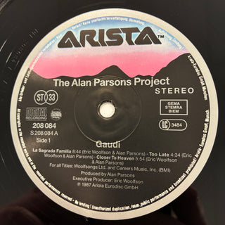 The Alan Parsons Project ‎– Gaudi LP mit OIS (NM)