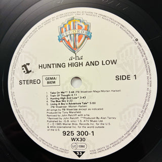 a - ha – Hunting High And Low LP mit OIS (NM) - schallplattenparadis