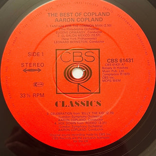 Aaron Copland ‎– The Best Of Aaron Copland LP (NM) - schallplattenparadis