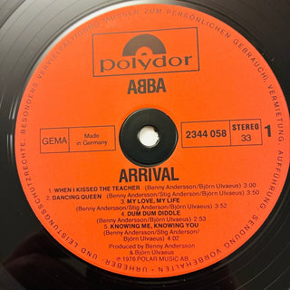 ABBA ‎– Arrival LP mit Beiblatt (VG+) - schallplattenparadis