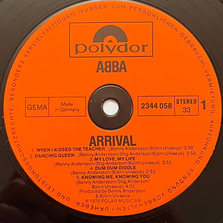 ABBA ‎– Arrival LP mit Beiblatt (VG+) - schallplattenparadis