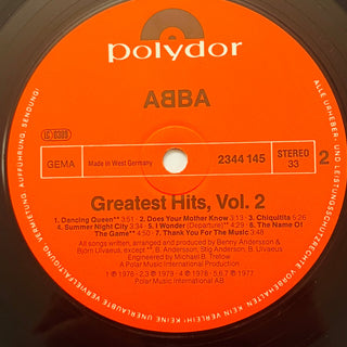 ABBA ‎– Greatest Hits Vol. 2 LP (VG+) - schallplattenparadis