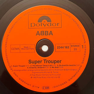 ABBA ‎– Super Trouper LP mit OIS (VG+) - schallplattenparadis