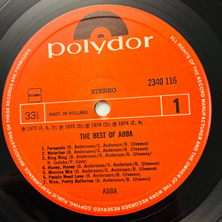 ABBA ‎– The Best Of ABBA LP (VG+) - schallplattenparadis