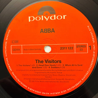 ABBA ‎– The Visitors LP mit OIS (VG+) - schallplattenparadis