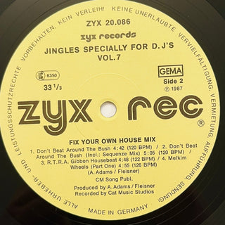 Adams & Fleisner ‎– Jingles Specially For D.J's Vol. 7 (Fix Your Own House - Mix) LP (NM) - schallplattenparadis