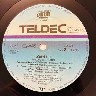 Adriano Celentano – Joan Lui (Soundtrack) LP mit OIS (NM) - schallplattenparadis