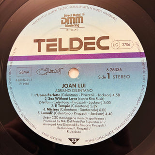 Adriano Celentano – Joan Lui (Soundtrack) LP mit OIS (NM) - schallplattenparadis