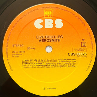 Aerosmith ‎– Live! Bootleg Doppel LP mit OIS (NM) - schallplattenparadis