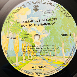 Al Jarreau – Look To The Rainbow - Live - Recorded In Europe Doppel LP (VG+) - schallplattenparadis