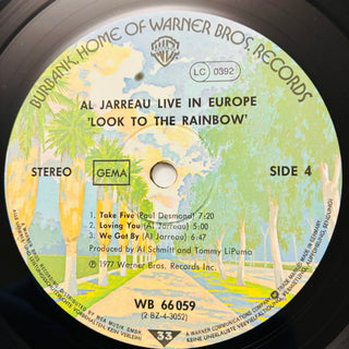 Al Jarreau – Look To The Rainbow - Live - Recorded In Europe Doppel LP (VG+) - schallplattenparadis