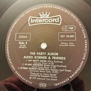 Alexis Korner ‎– The Party Album Doppel LP (NM) - schallplattenparadis