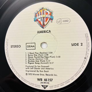 America – America LP (NM) - schallplattenparadis