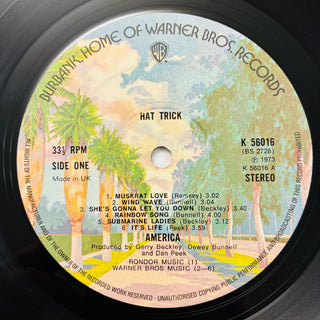 America – Hat Trick LP (VG+) - schallplattenparadis