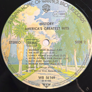 America ‎– History - America's Greatest Hits LP mit OIS (VG) - schallplattenparadis