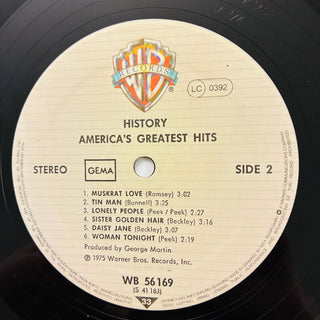 America – History - America's Greatest Hits LP mit OIS (VG+) - schallplattenparadis