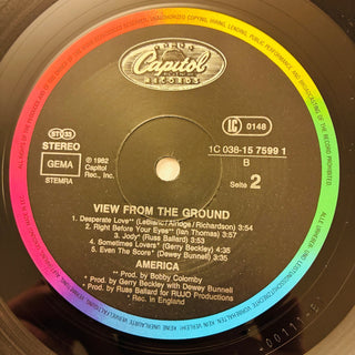 America ‎– View From The Ground LP (VG+) - schallplattenparadis