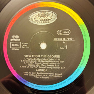 America ‎– View From The Ground LP (VG+) - schallplattenparadis