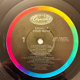 America ‎– Your Move LP (VG+) - schallplattenparadis