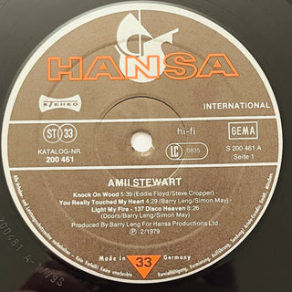 Amii Stewart ‎– Knock On Wood LP (NM) - schallplattenparadis