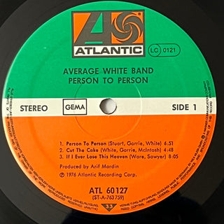 Average White Band ‎– Person To Person Doppel LP (VG+) - schallplattenparadis