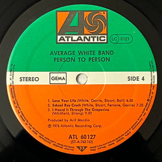 Average White Band ‎– Person To Person Doppel LP (VG+) - schallplattenparadis