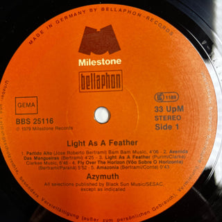 Azymuth ‎– Light As A Feather LP (NM) - schallplattenparadis