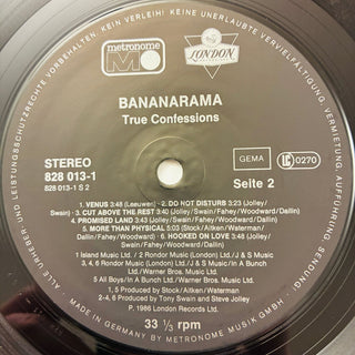 Bananarama ‎– True Confessions LP mit OIS (NM) - schallplattenparadis