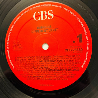Bangles ‎– Different Light LP mit OIS (NM) - schallplattenparadis