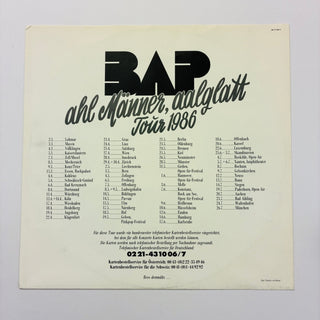 BAP ‎– Ahl Männer, Aalglatt LP mit OIS und Booklet und Sticker (VG+) - schallplattenparadis