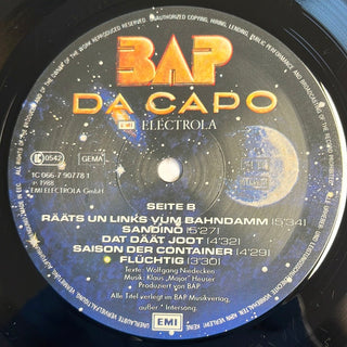 BAP ‎– Da Capo LP mit OIS und Poster (VG+) - schallplattenparadis