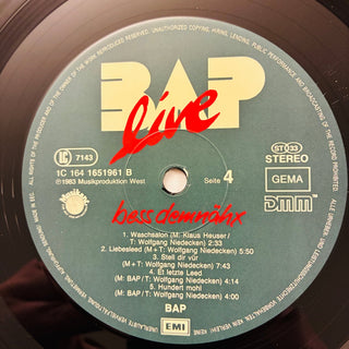 BAP – Live - Bess Demnähx Doppel LP mit Booklet (NM) - schallplattenparadis