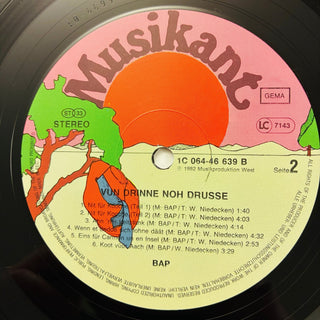 BAP ‎– Vun Drinne Noh Drusse LP mit Booklet (NM) - schallplattenparadis