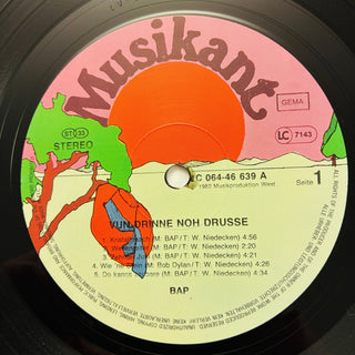 BAP ‎– Vun Drinne Noh Drusse LP mit Booklet (NM) - schallplattenparadis