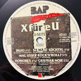 BAP – X Für 'e U LP mit OIS und Booklet (NM) - schallplattenparadis