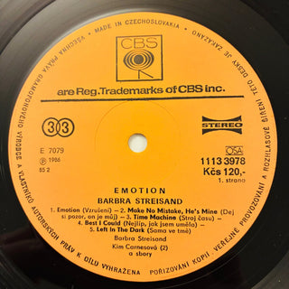 Barbra – Emotion LP (VG+) - schallplattenparadis