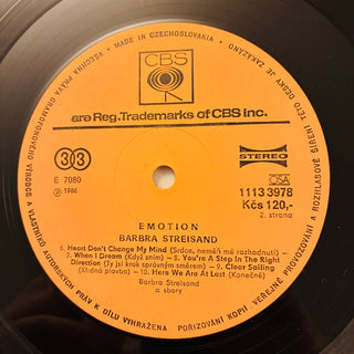 Barbra – Emotion LP (VG+) - schallplattenparadis