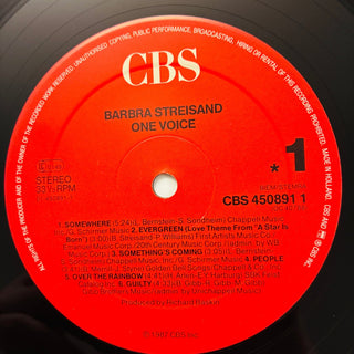 Barbra Streisand ‎– One Voice LP mit OIS (NM) - schallplattenparadis