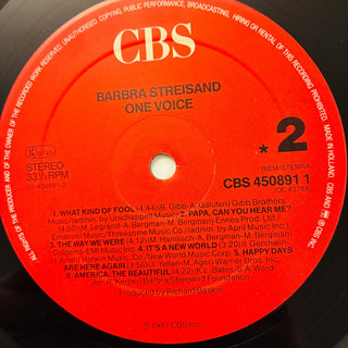Barbra Streisand ‎– One Voice LP mit OIS (NM) - schallplattenparadis