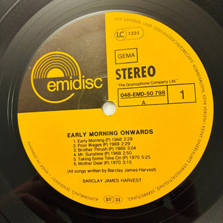 Barclay James Harvest – Early Morning Onwards LP (NM) - schallplattenparadis