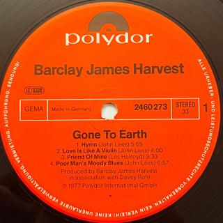 Barclay James Harvest ‎– Gone To Earth LP (VG+) - schallplattenparadis