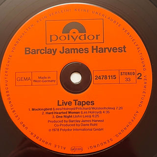 Barclay James Harvest ‎– Live Tapes Doppel LP (NM) - schallplattenparadis