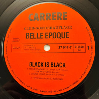 Belle Epoque – Black Is Black LP (NM) - schallplattenparadis